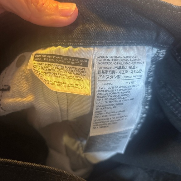 Levi’s 510 Skinny Jeans Black Denim Men’s W30 L30 1091 - Picture 3 of 6